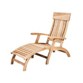 "Elegant Wooden Lounge Chair with Adjustable Backrest"