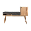 Stylish Modern Bench with Storage and Upholstered Seat
