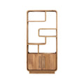 Modern Wooden Display Shelf with Unique Design