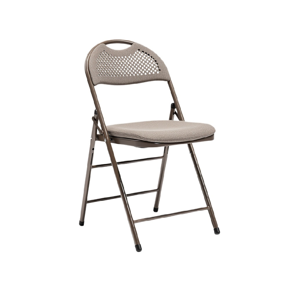 "Lightweight Folding Chair with Ventilated Backrest"