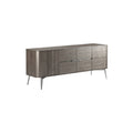 Sleek Modern Sideboard with Textured Finish and Metal Legs